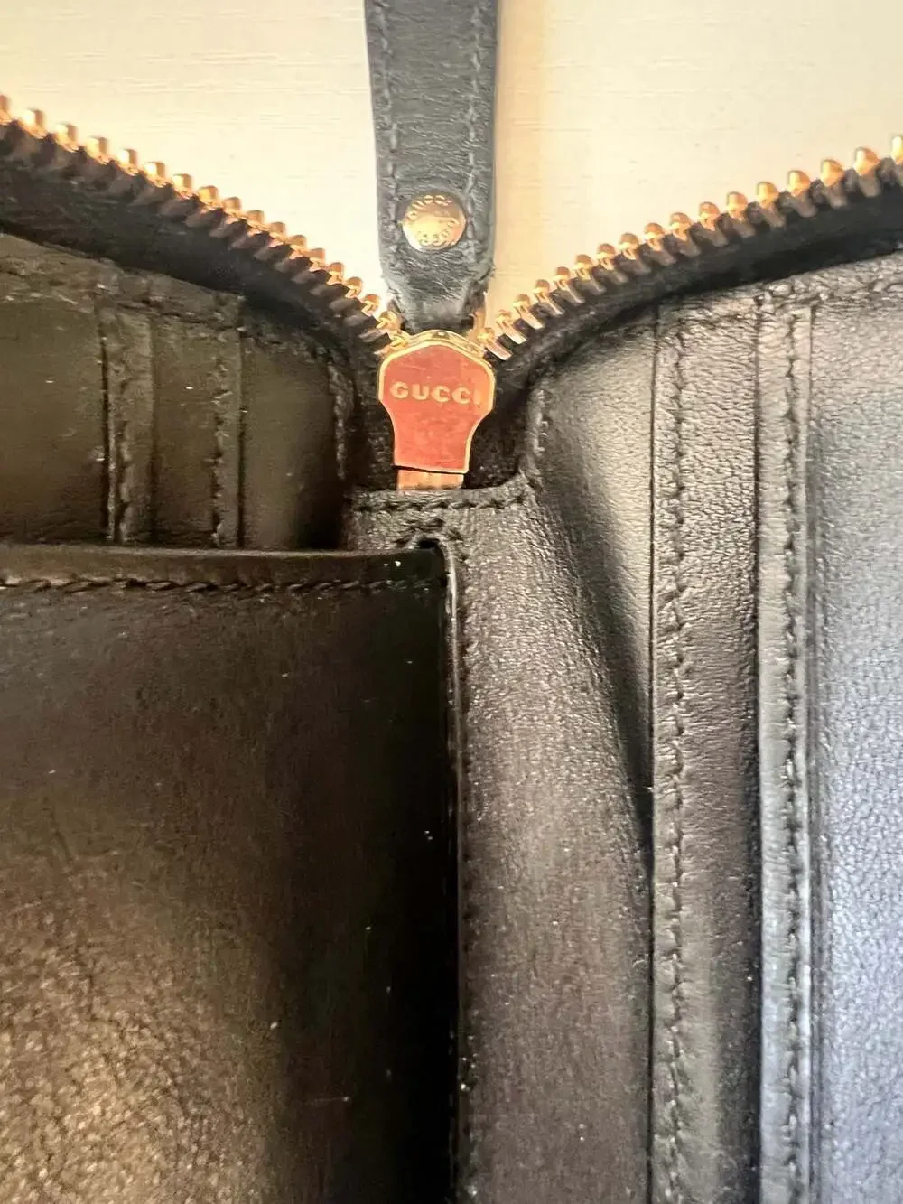 Gucci Black Micro Guccissima Leather Zip Around Wallet - Picture 6 of 13